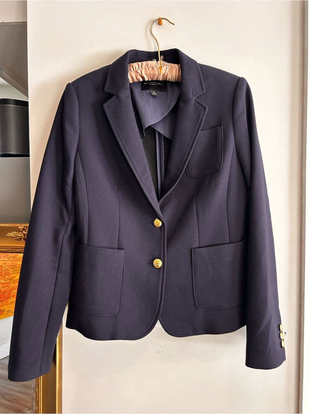 Banana Republic Classic Fit Navy Blazer Women’s Size 6